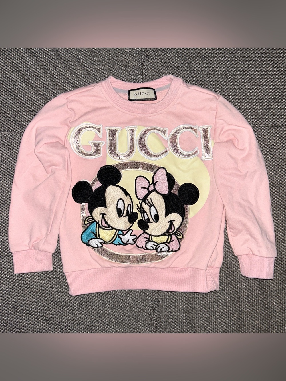 Rare Gucci Disney Mickey & Minnie Pink Sweatshirt